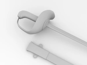patton saber 3D Model