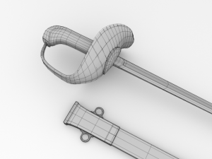 patton saber 3D Model