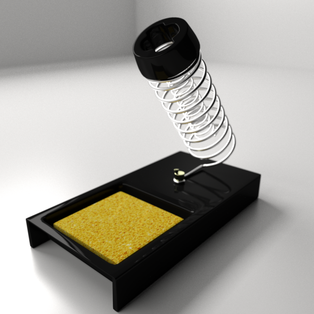 soldering station 3D 模型 .c4d .max .obj .3ds .fbx .stl .blend 