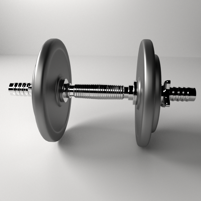 dumbbell Modello 3D .c4d .max .obj .3ds .fbx .stl .blend 