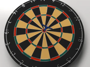 dartboard and dart 3D Model