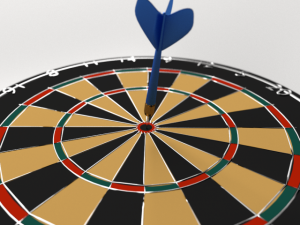 dartboard and dart 3D 模型