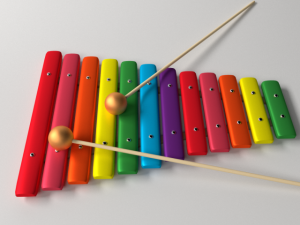 xylophone Modèle 3D