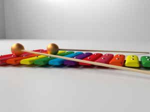 xylophone Modello 3D