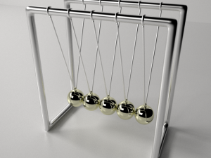 newtons cradle Modelo 3D