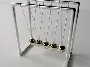 Newton'un beşiği 3D Model