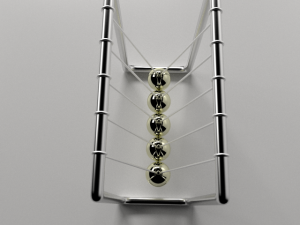 newtons cradle 3D Model