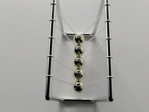 Newton'un beşiği 3D Model