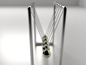 newtons cradle 3D Model