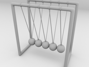 newtons cradle 3D Model