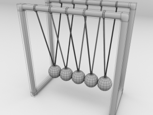 newtons cradle 3D Model