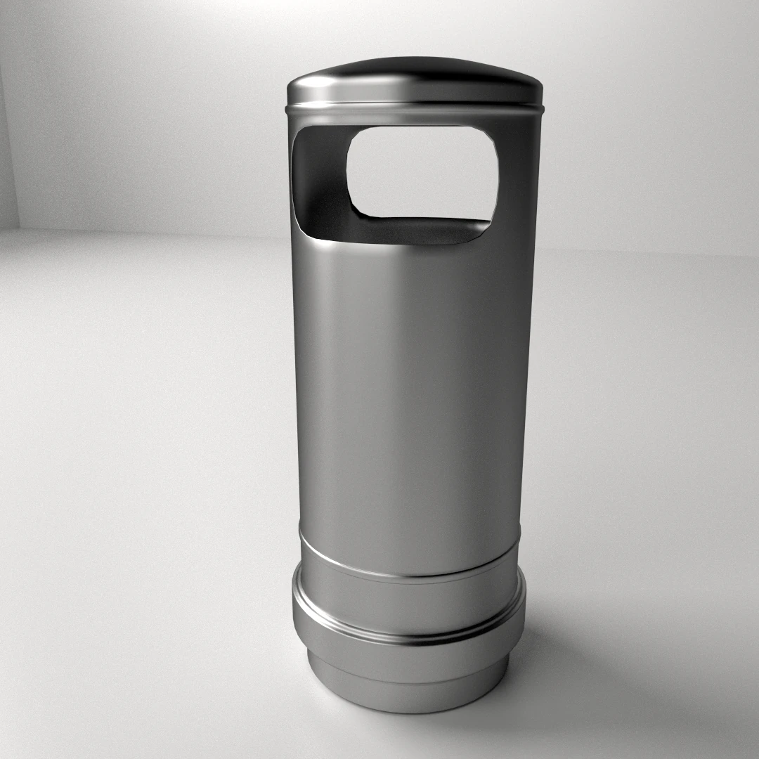 trashcan 3 3D Model .c4d .max .obj .3ds .fbx .stl .blend