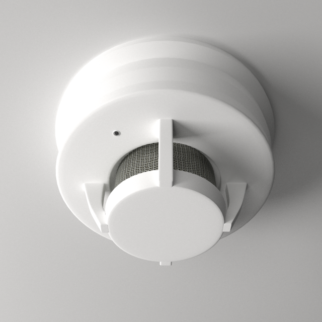 smoke detector Modello 3D .c4d .max .obj .3ds .fbx .stl .blend 