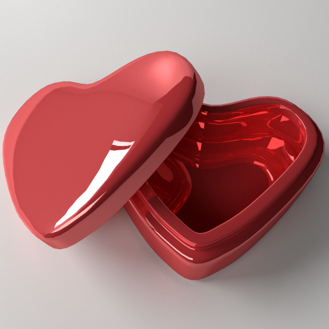 valentine box 3D Model .c4d .max .obj .3ds .fbx .stl .blend 