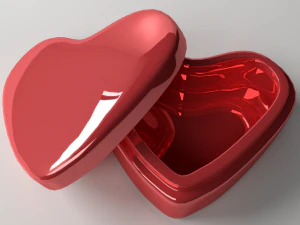 발렌타인 상자 3D 모델