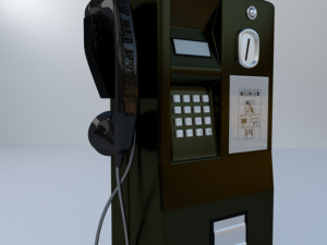 public telephone 3D मॉडल