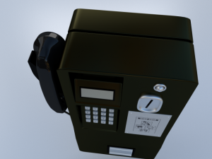 public telephone 3D मॉडल