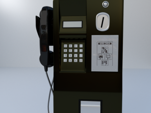 public telephone 3D मॉडल