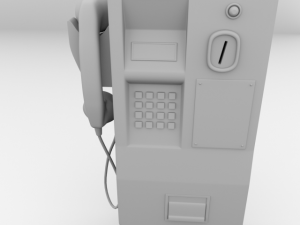 public telephone 3D मॉडल