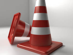 traffic cones Modello 3D