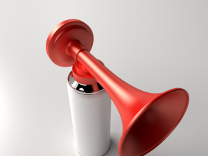 portable air horn Model 3D