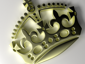 crown emblem Model 3D