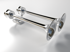 duplex trumpet airhorn 3D Model