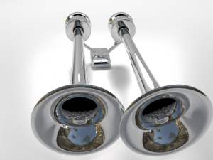 duplex trumpet airhorn 3D Модель
