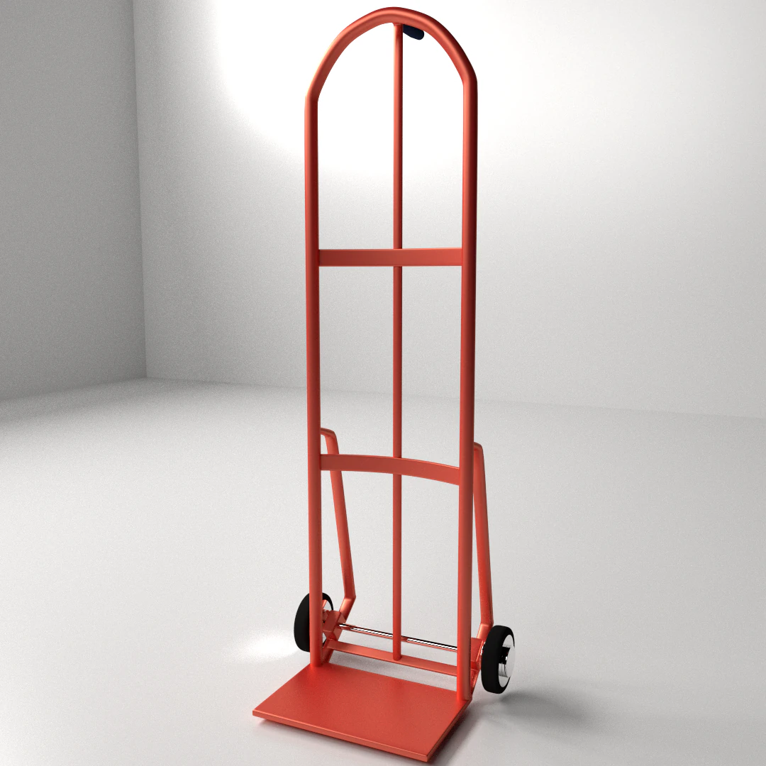 handtruck 3D Model .c4d .max .obj .3ds .fbx .stl .blend