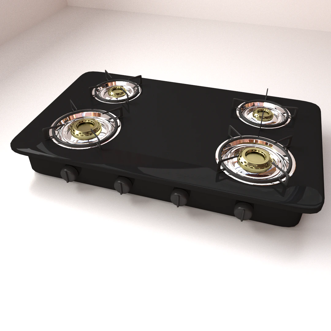 burner stove 3D Model .c4d .max .obj .3ds .fbx .stl .blend 
