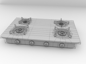 burner stove Modello 3D