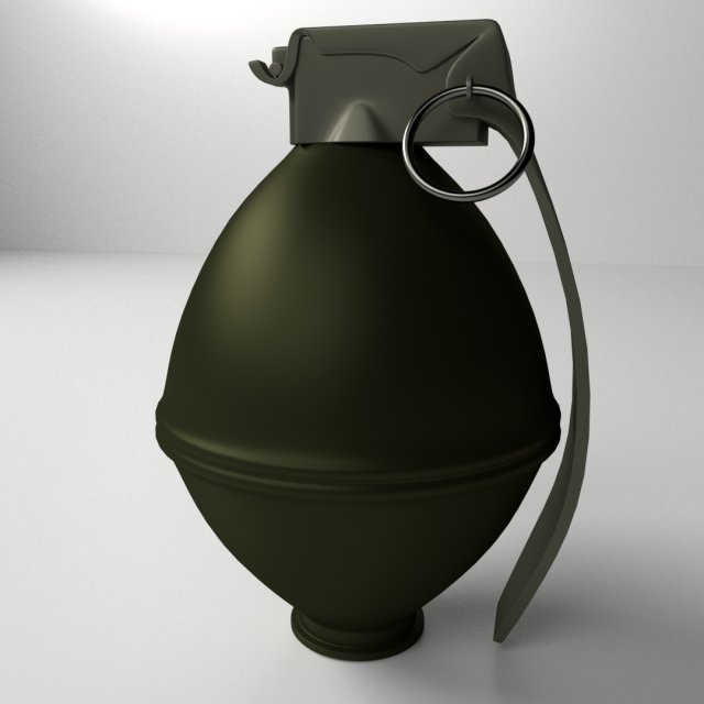 fragmentation grenade 3Dモデル .c4d .max .obj .3ds .fbx .stl .blend 