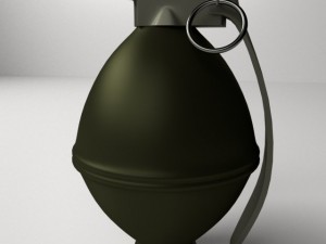 fragmentation grenade 3Dモデル