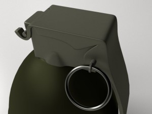 fragmentation grenade 3Dモデル
