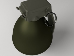 fragmentation grenade 3Dモデル