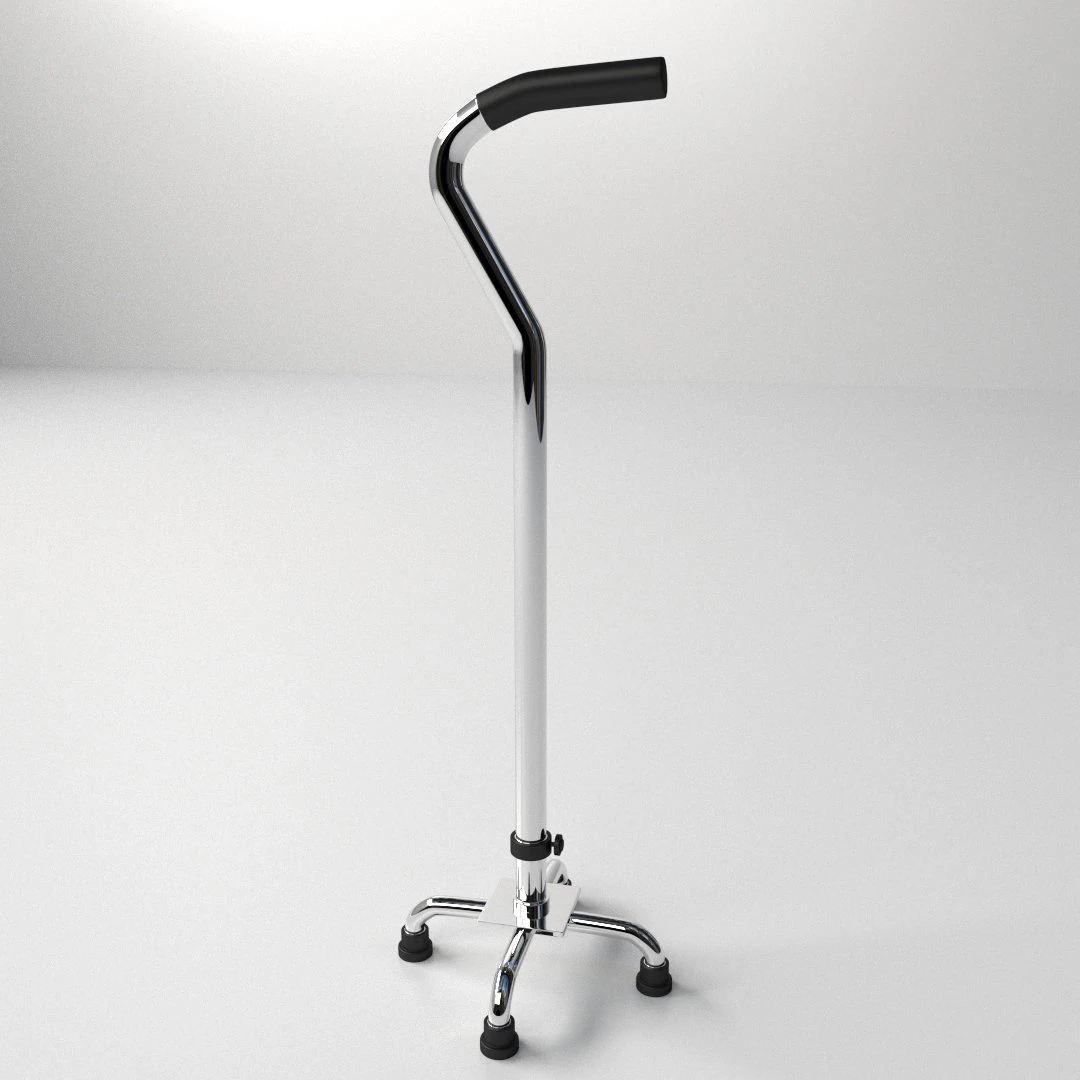 walking cane 2 3D Model .c4d .max .obj .3ds .fbx .stl .blend 