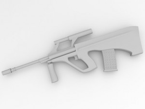 steyr aug 3D 모델
