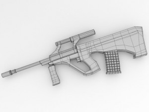 steyr aug 3D 모델