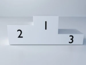 表彰台 3Dモデル