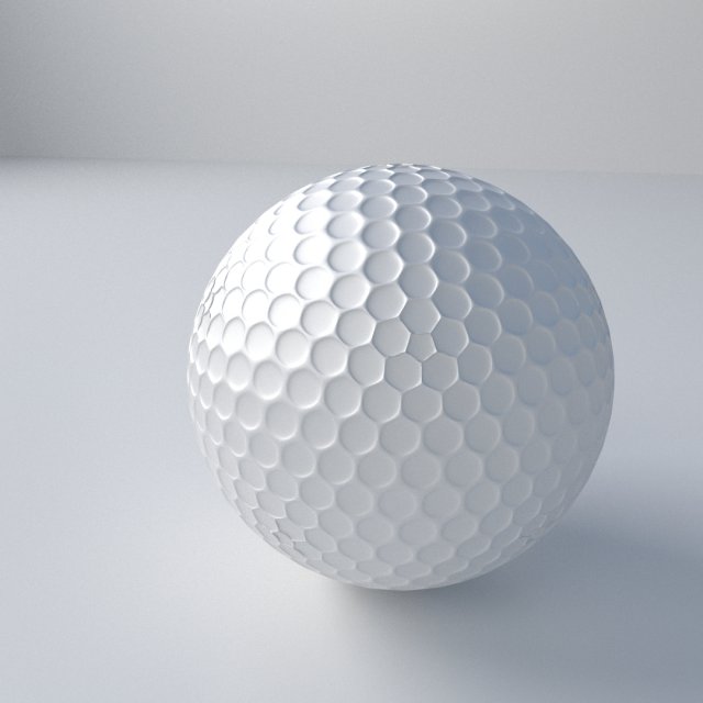 golfball 3D Model .c4d .max .obj .3ds .fbx .stl .blend 