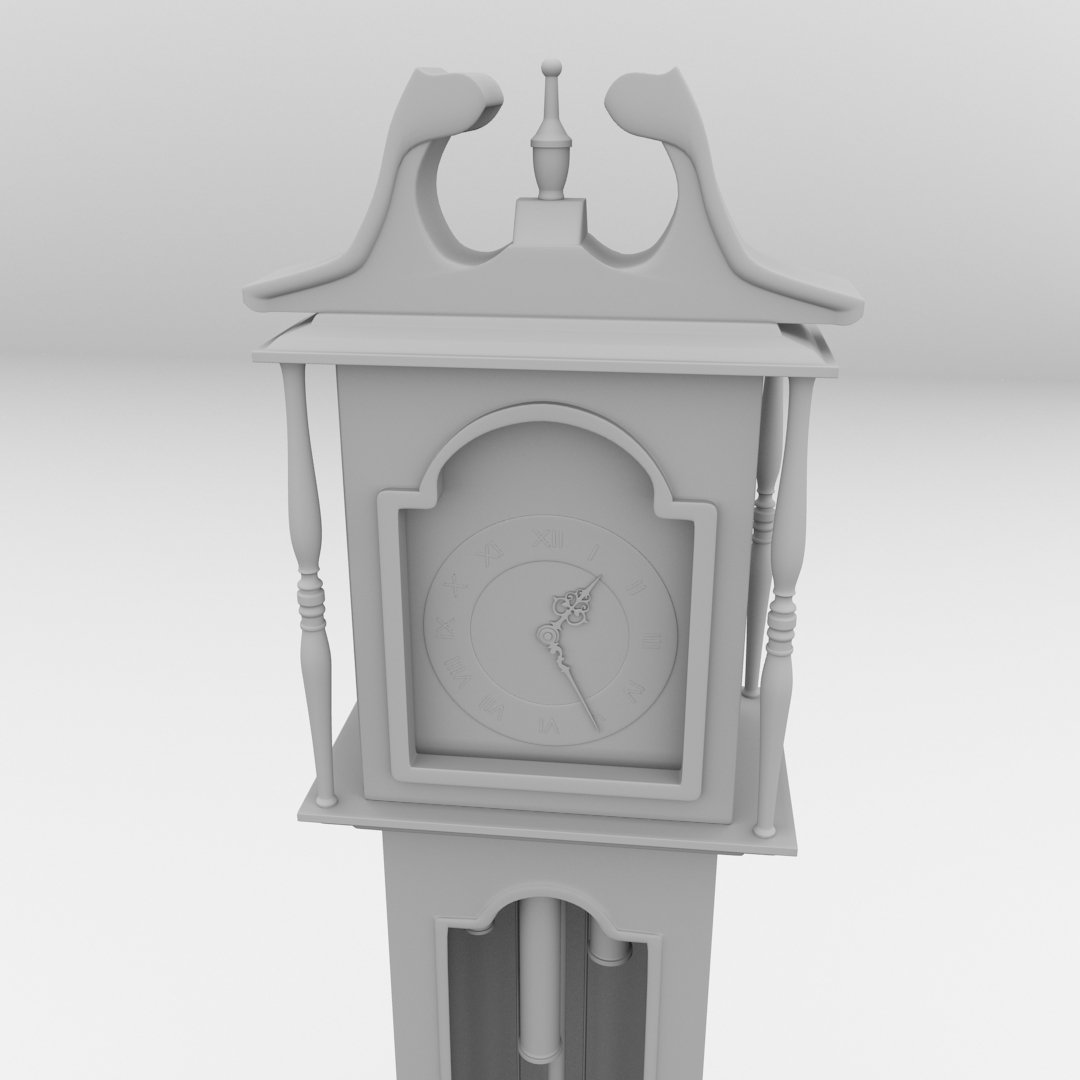 Grandfather Clock 3d Model In Household Items 3dexport
