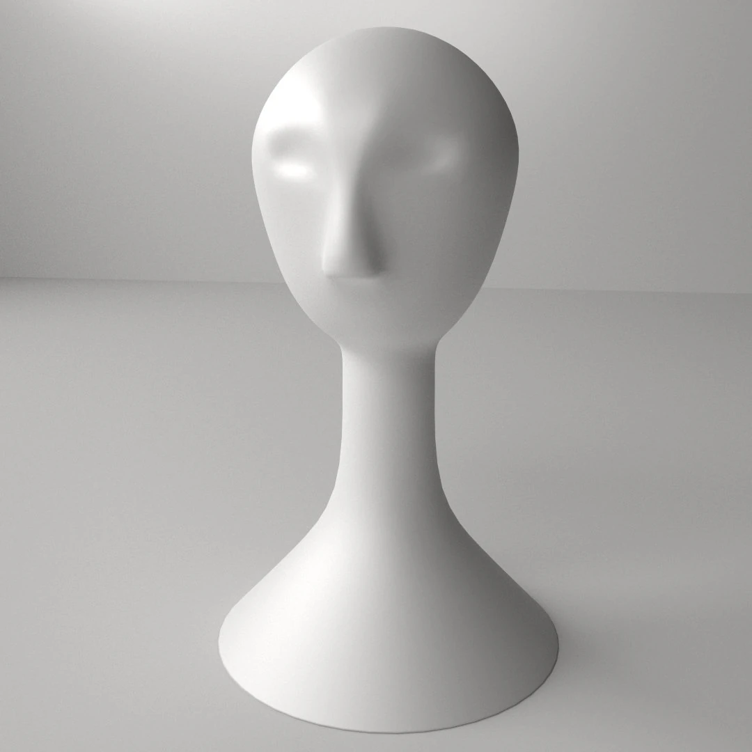 wig mannequin 3D Model .c4d .max .obj .3ds .fbx .stl .blend 
