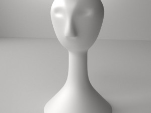 wig mannequin 3D Model