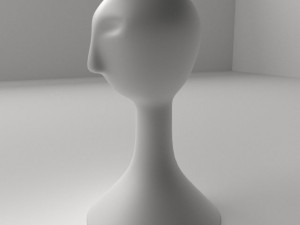 wig mannequin Modello 3D
