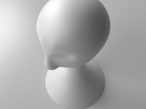 wig mannequin Modello 3D
