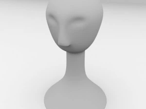 wig mannequin 3D Model