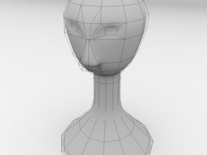 wig mannequin Modello 3D
