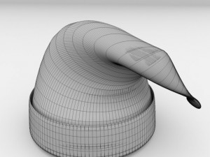 santa hat Modello 3D