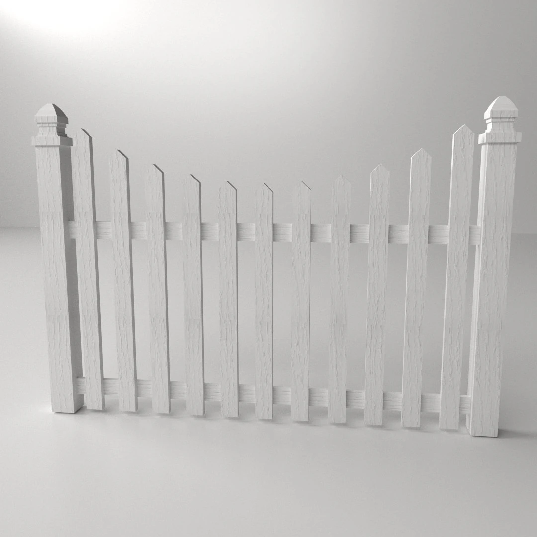 fence 3D Model .c4d .max .obj .3ds .fbx .stl .blend 