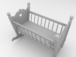 baby cradle 3D 模型